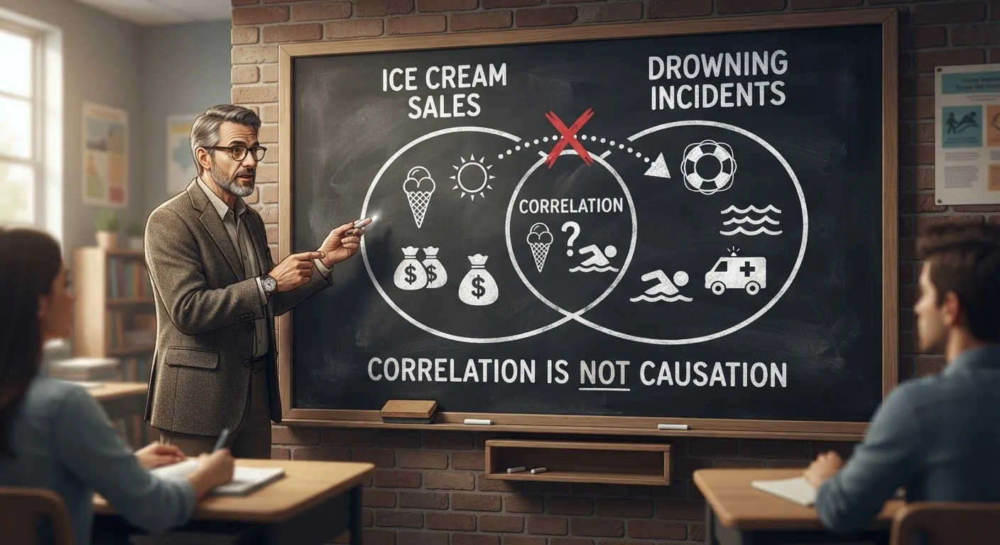 When Correlation Really Is Not Causation
